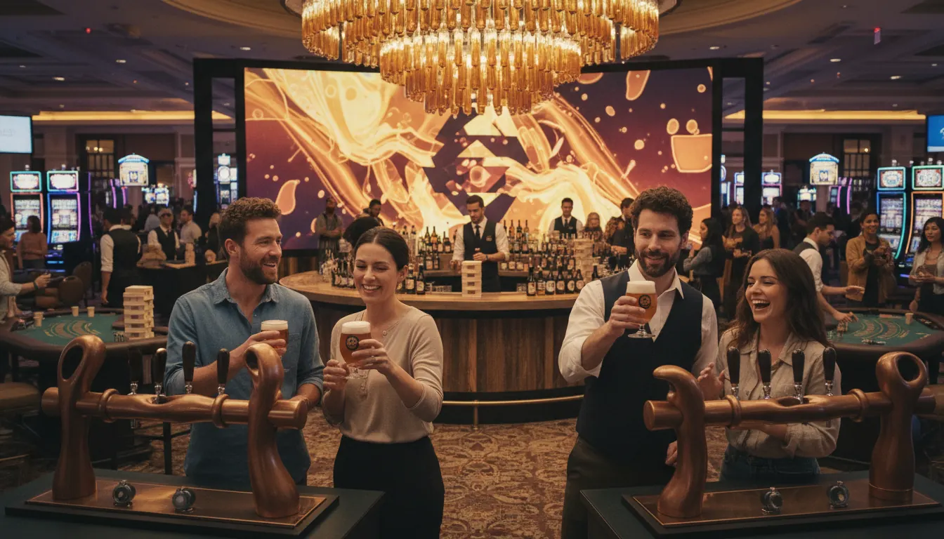 Experiential beer event programming at casino venue